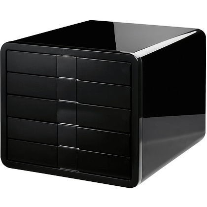 Блок из 5-и лотков закрытый "iBox", закрытый, черный