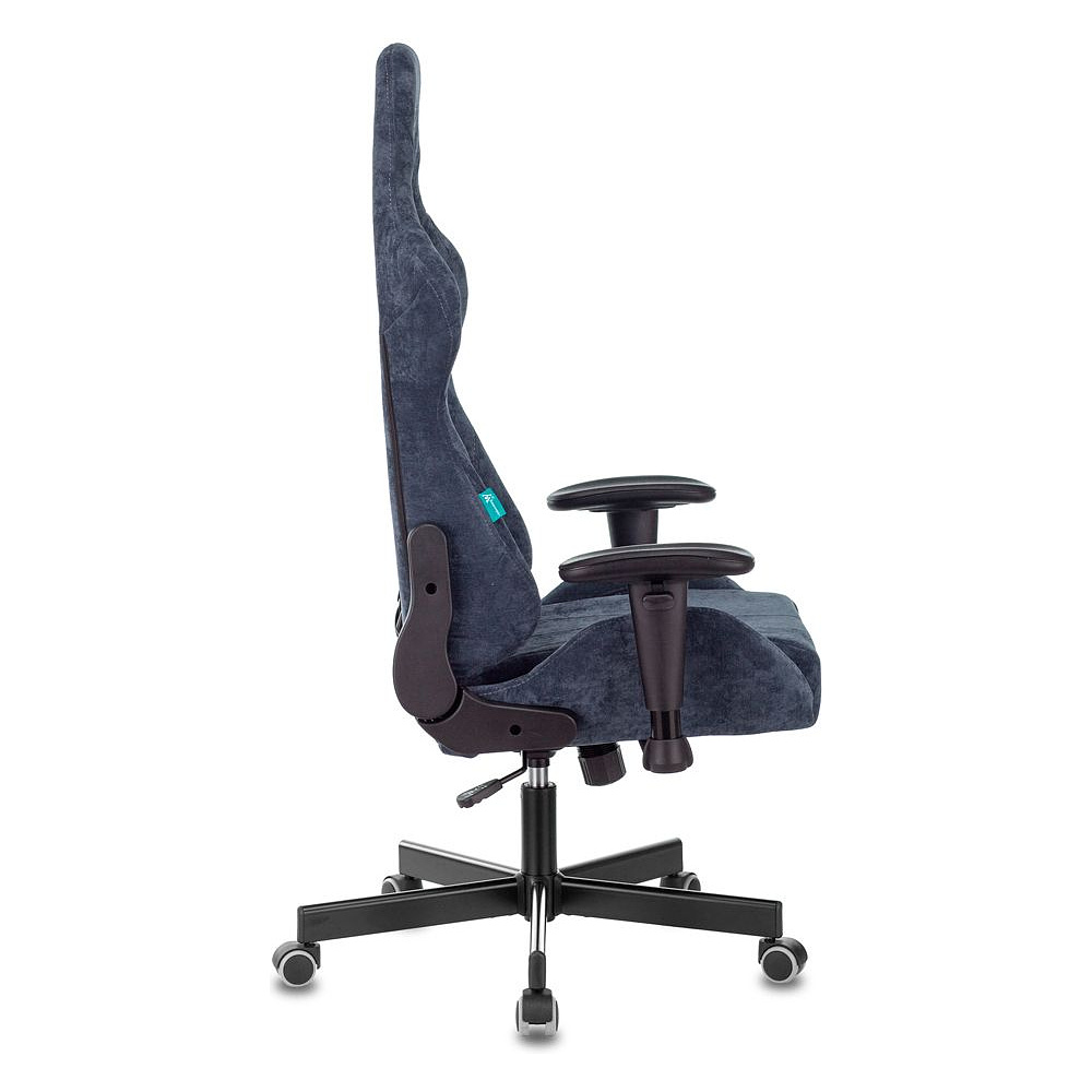 Кресло игровое Zombie "VIKING KNIGHT Fabric", ткань, металл, синий - 7