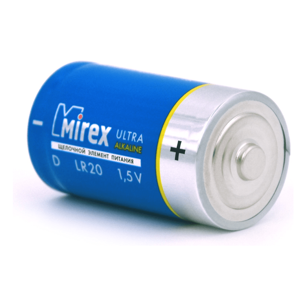Батарейки алкалиновые Mirex "D/LR20", 2 шт  - 3