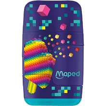 Ластик-точилка Maped "Pixel party", 2 отверстия 