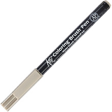 Маркер акварельный "Koi Color Brush", теплый серый