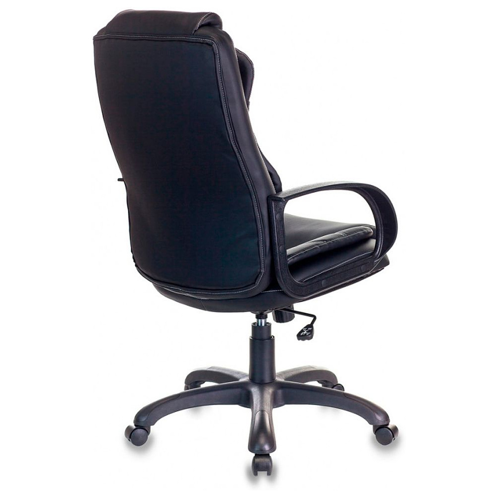 Кресло для руководителя Бюрократ "CH-839/BLACK", искусственная кожа, пластик, черный - 4
