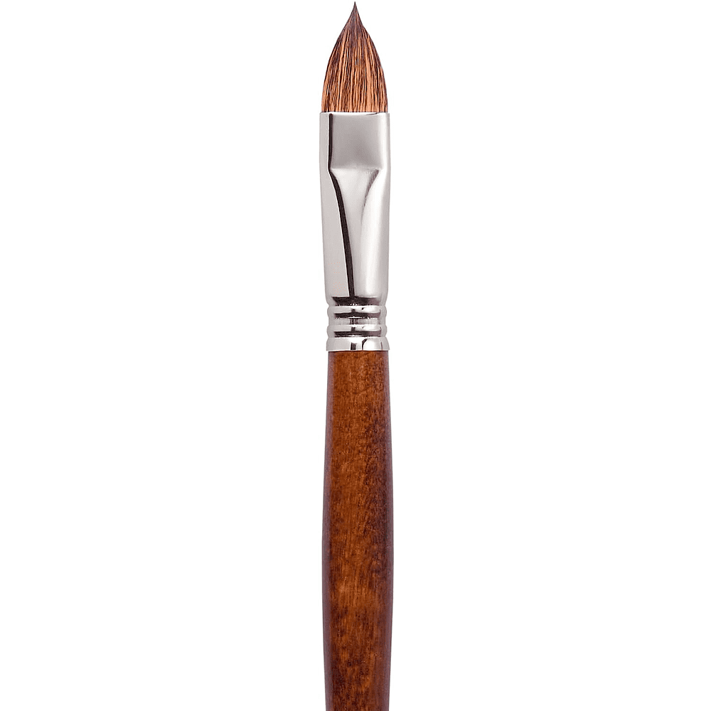 Кисть "Escoda Versatil Brush L/H", синтетика, темно-коричневый, плоская, №16 - 2