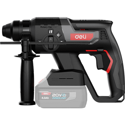 Аккумуляторный перфоратор Deli RS EDE-DC20-2, 20 В, 2 Дж, без АКБ и ЗУ, кейс - 2