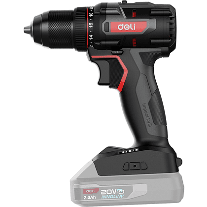 Аккумуляторная дрель-шуруповерт Deli RS EDE-DZ20-2, 20 В, 70 Нм, без АКБ и З/У, коробка - 4
