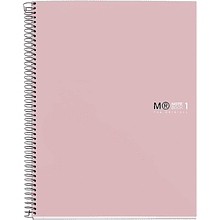 Тетрадь Miquelrius "Sand", А4, 80 листов, клетка, розовый