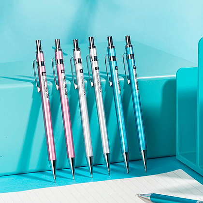 Карандаш автоматический "Arris" в упаковке, 0.5 мм, металл, ассорти, 1 шт. - 5