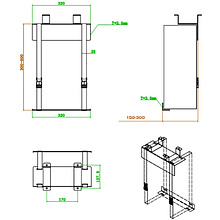 Держатель для системного блока "AK-MF10L-WT", белый