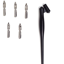 Набор перьев для каллиграфии "Малевичъ", с держателем, 5 шт.