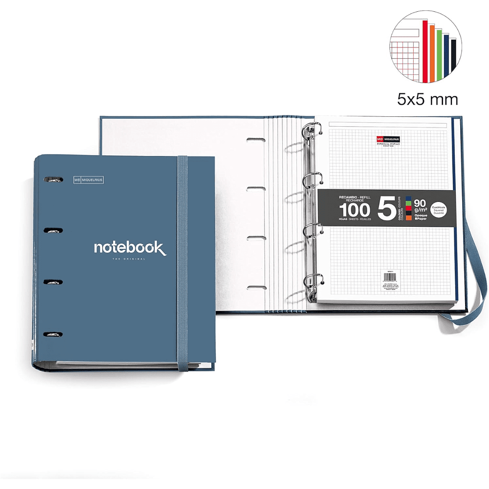 Тетрадь Miquelrius "Emotions", А4, 100 листов, клетка, темно-синий - 2