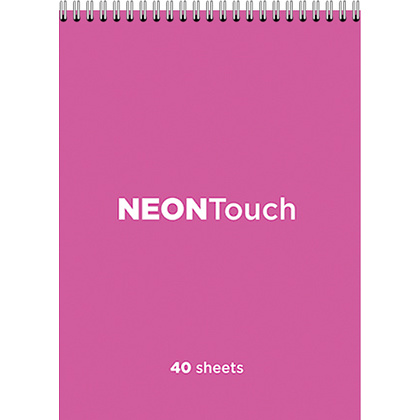 Блокнот "НеонТач-Микс", А7, 40 листов, клетка, ассорти - 3