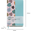 Блокнот Miquelrius "Autumn Leaves Pink-Blue", А5, 96 листов, в точку, розовый, голубой - 4