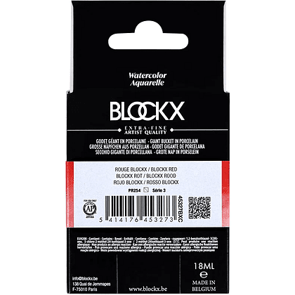 Краски акварельные "Blockx. Giant pan", 327 красный Блокс, 18 мл., кювета - 5