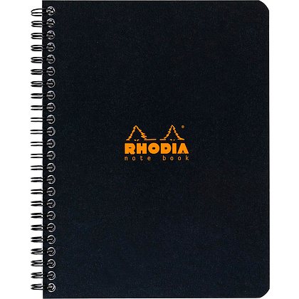 Блокнот "Rhodia", А4+, 160 страниц, в линейку, черный