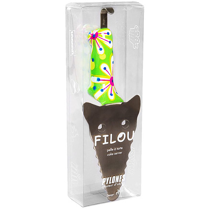Лопатка для торта "Green Flowerr", металл, зеленый - 3