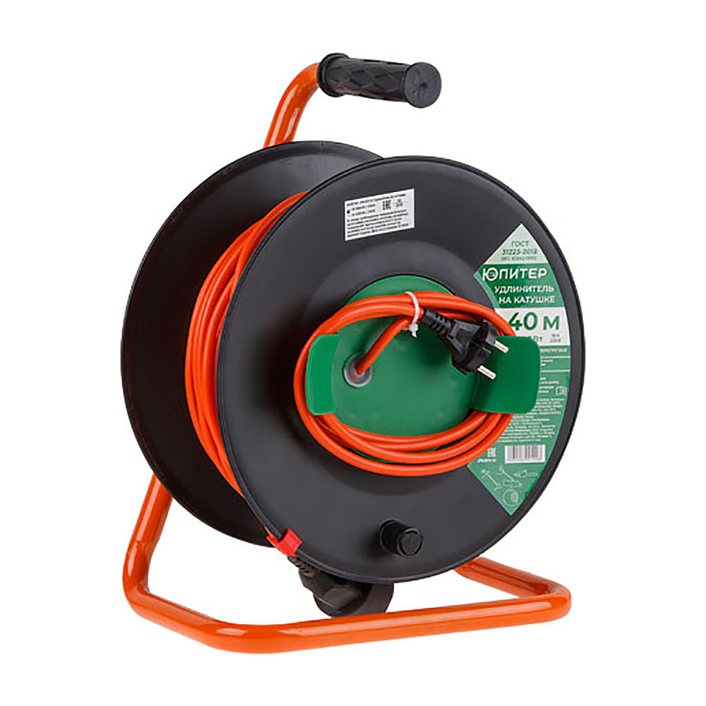 Удлинитель на катушке" Юпитер", 1 розетка, 40 м