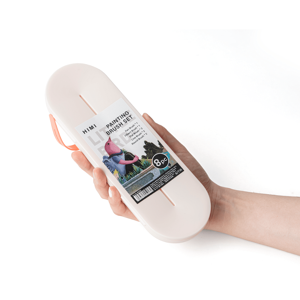 Набор кистей для рисования "Himi Little Bird", синтетика, 8 шт - 7