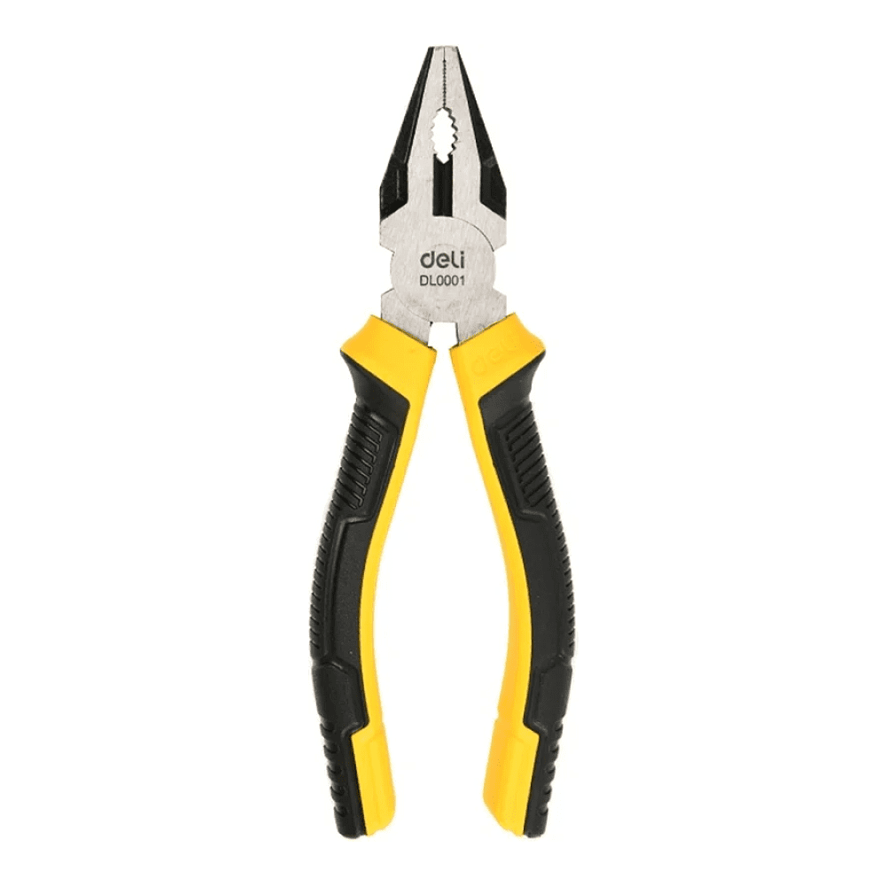 Плоскогубцы Deli YS EDL0001, 160 мм, 2-х компонентные рукоятки