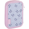 Пенал "Honeybunny", 2 отделения, серый, розовый - 4