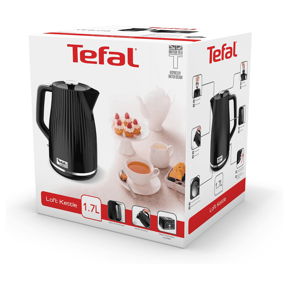 Электрочайник Tefal Loft KO250830, пластик, черный - 6