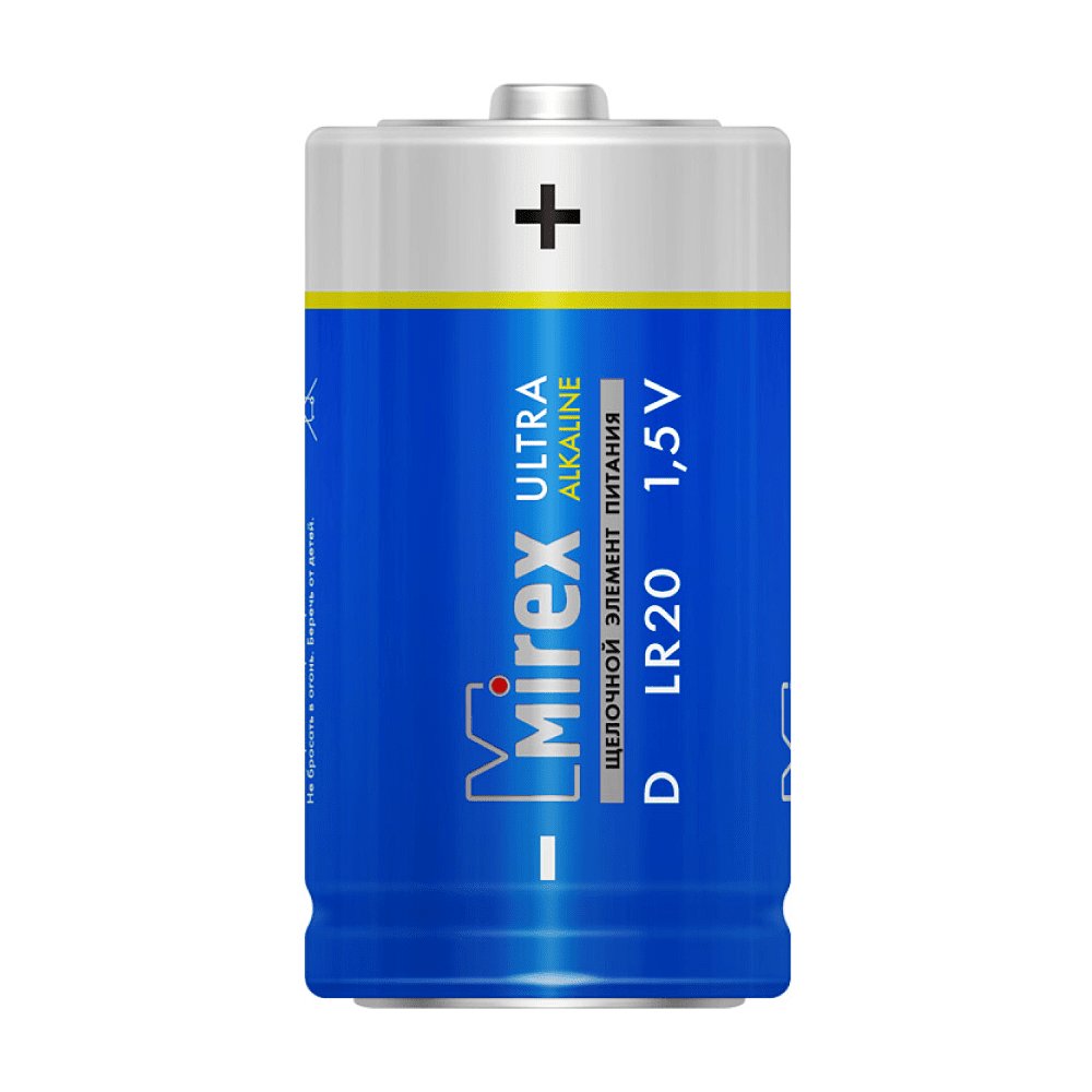 Батарейки алкалиновые Mirex "D/LR20", 2 шт  - 2