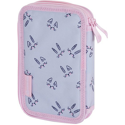 Пенал "Honeybunny", 2 отделения, серый, розовый - 3