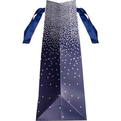 Пакет бумажный подарочный "Navy ombre", 12.7x9x35.5 см, разноцветный - 4