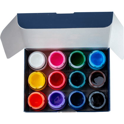 Краска акриловая глянцевая "Декола", набор 12 цветов, 20 мл, банки - 5