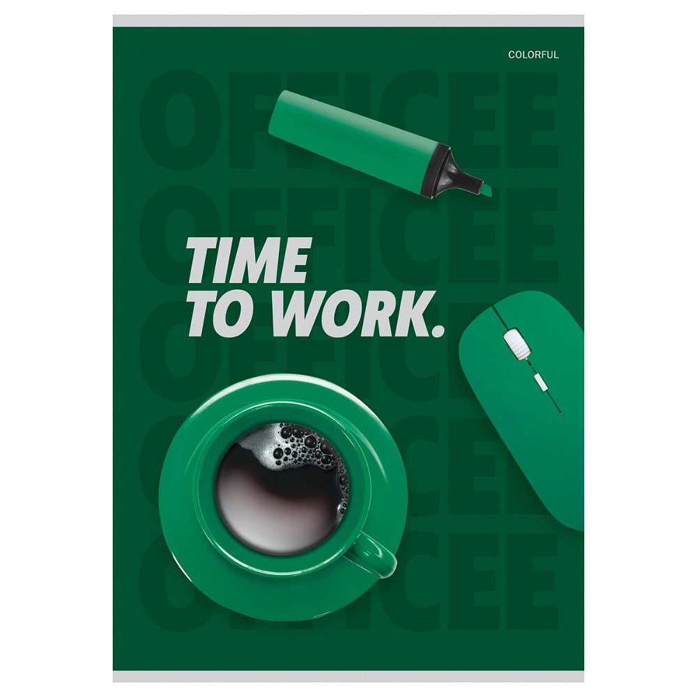 Тетрадь "Office", А4, 80 листов, клетка, ассорти - 4