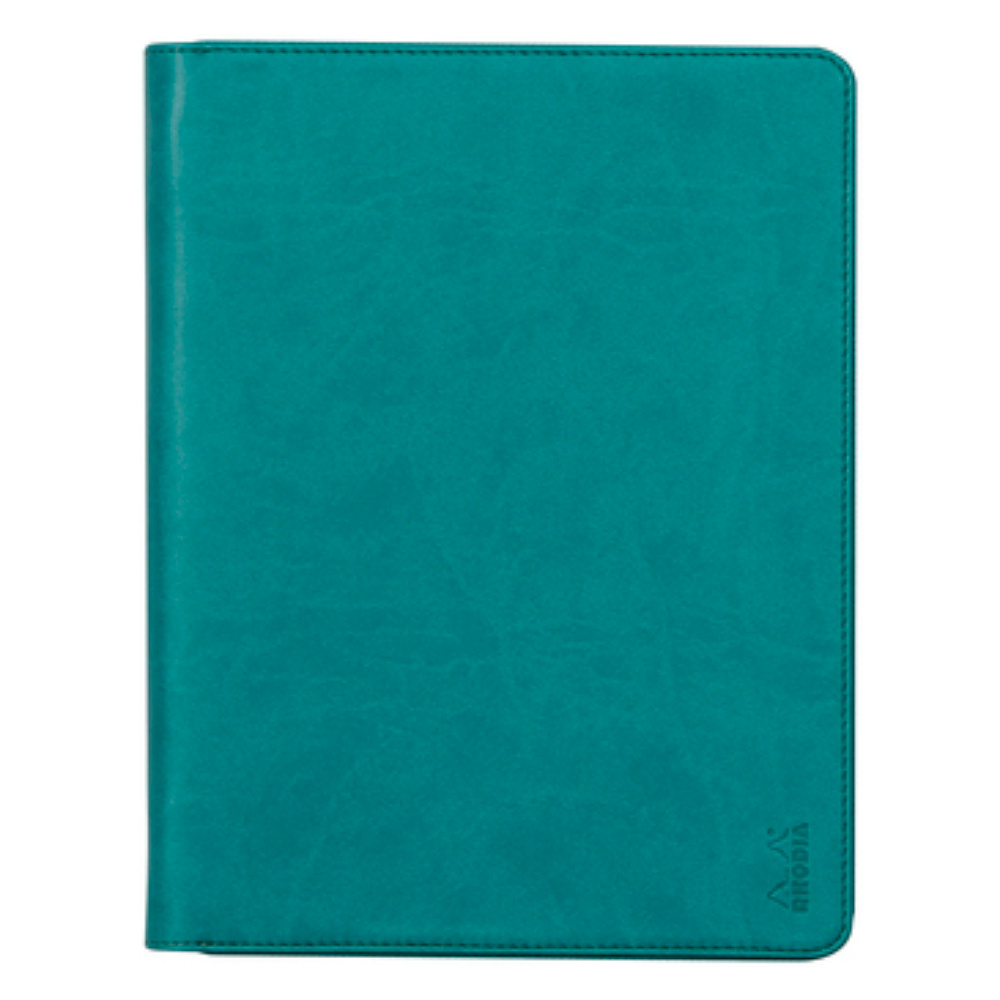 Папка деловая "Rhodiarama", 19,5x25,5 см, на молнии, темно-зеленый