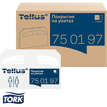 Покрытия бумажные индивидуальные на унитаз Tellus Комфорт, 1/2 сложение, 250 шт/упак, VS1