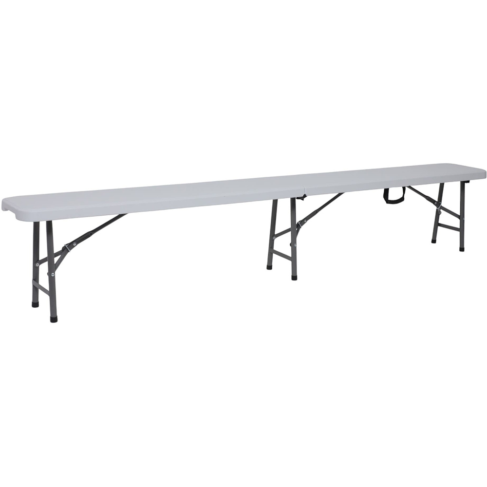 Скамья складная Bench AKS тип 2, 2400х300х430 мм, белый