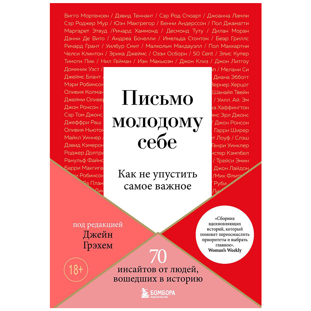 Книга "Письмо молодому себе. Как не упустить самое важное. 70 инсайтов от людей, вошедших в историю", Джейн Грэхем