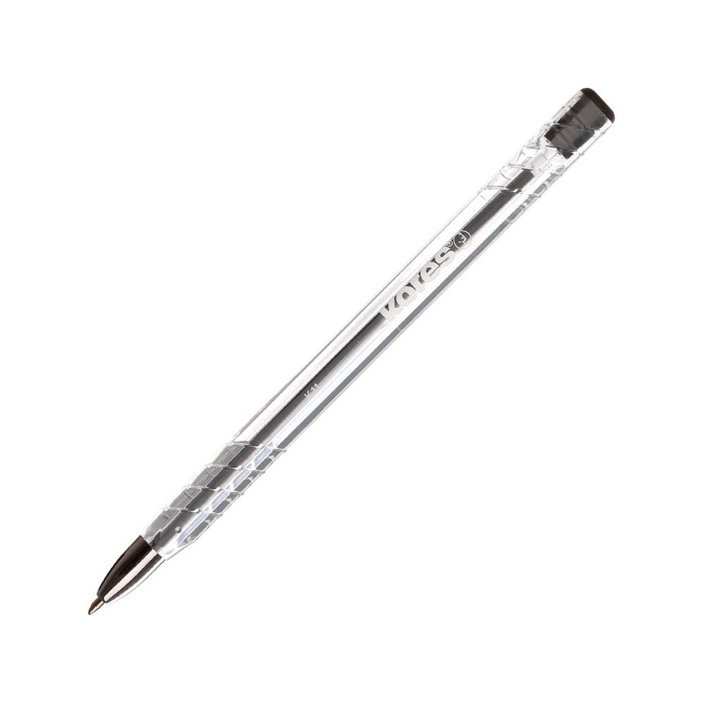 Ручка шариковая "K11", 0.7 мм, прозрачный, стерж. синий - 3