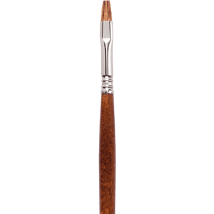Кисть "Escoda Versatil Brush L/H", синтетика, темно-коричневый, плоская, №8 - 2