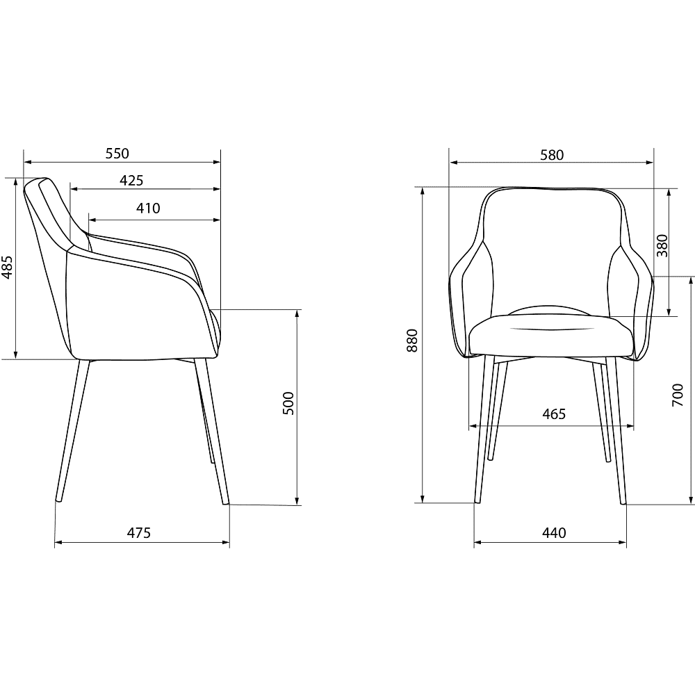 Кресло "Бюрократ CH-380F", ткань, серая жемчужина, каркас металл, корпус черный - 5