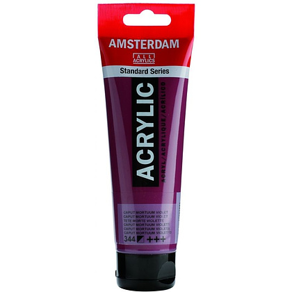 Краски акриловые "Amsterdam", 344 капут-мортуум фиолетовый, 120 мл, туба