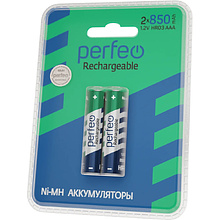 Аккумуляторные батарейки Perfeo AAA850mAh/2BL, 2 шт.