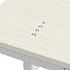 Стол с электроприводом двухмоторный AOKE HOME WOOD, цвет белый/береза  - 4