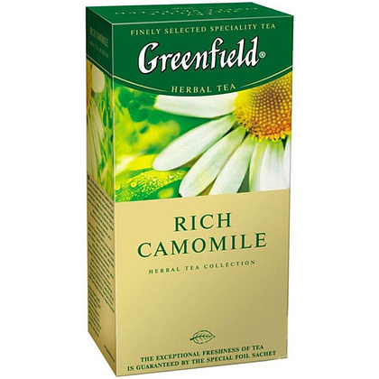 Чай "Greenfield" Rich Camomile, 25 пакетиков x1.5 г, фруктовый/травяной
