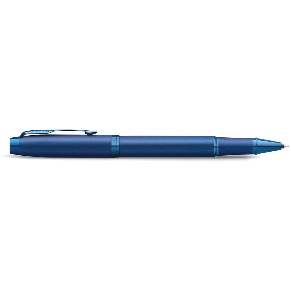 Ручка-роллер Parker "IM Monochrome T328 Blue PVD", 0,5 мм, синий, стерж. черный - 4
