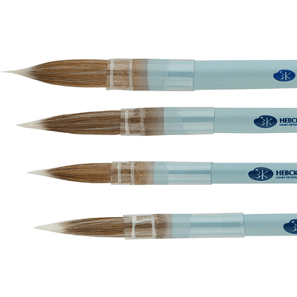 Кисть "Белые ночи", круглая, на короткой ручке, №4 - 6