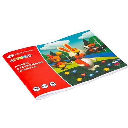 Альбом для рисования "Цветик", 290х200 мм, 40 листов