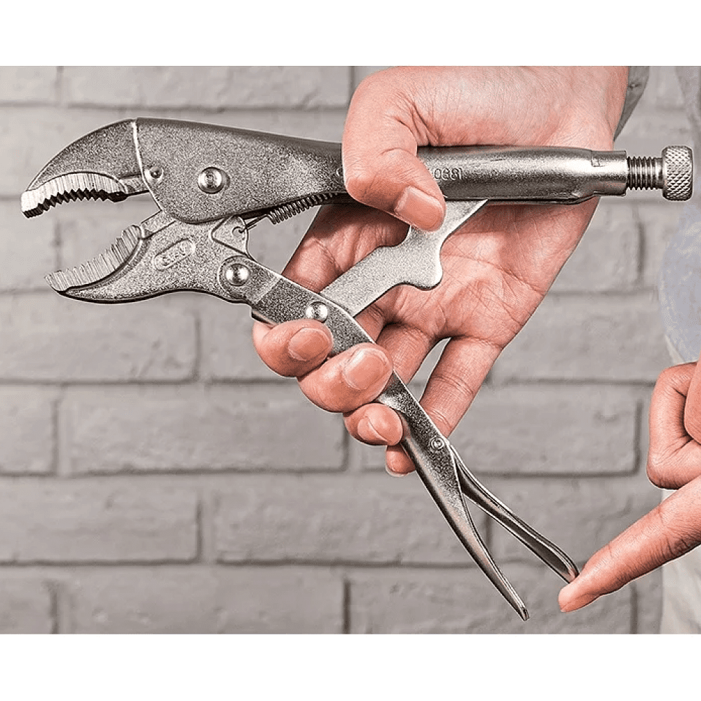 Клещи зажимные Deli YS EDL0381, с фиксатором, 220 мм - 5