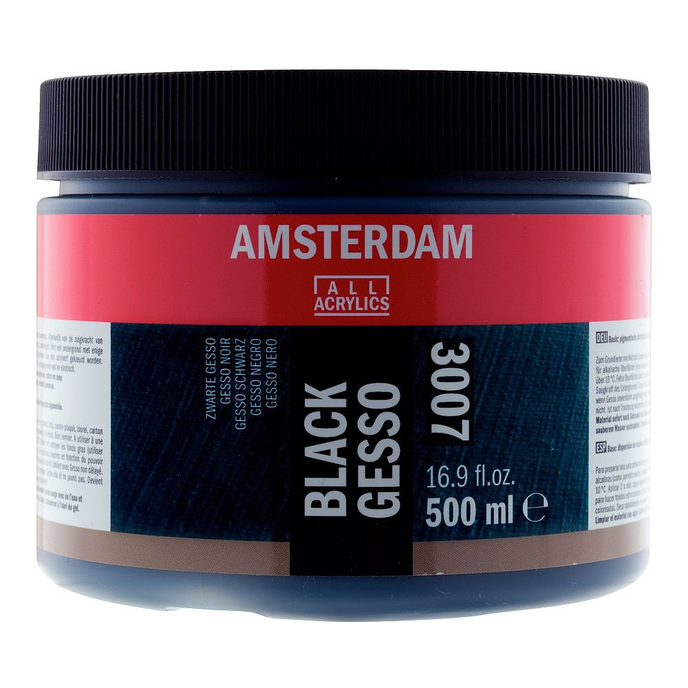 Грунт акриловый "Amsterdam", 500 мл, черный