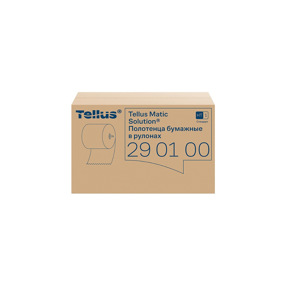 Полотенца бумажные Tellus Matic Стандарт, в рулонах, 1 слой, НT1, 280 м - 4