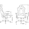 Кресло игровое Бюрократ Knight Thunder 5X экокожа, черный, голубой, металл - 22