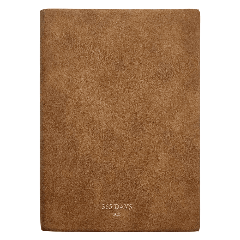 Ежедневник датированный "365days", А5, 352 страницы, темно-коричневый, 2026