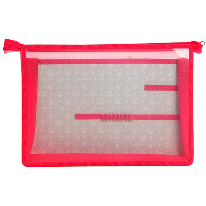 Папка для труда "Кот-авокадо", А4, на молнии, пластик, розовый - 2