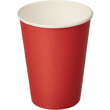 Стакан картонный 300 мл, 50 шт, красный